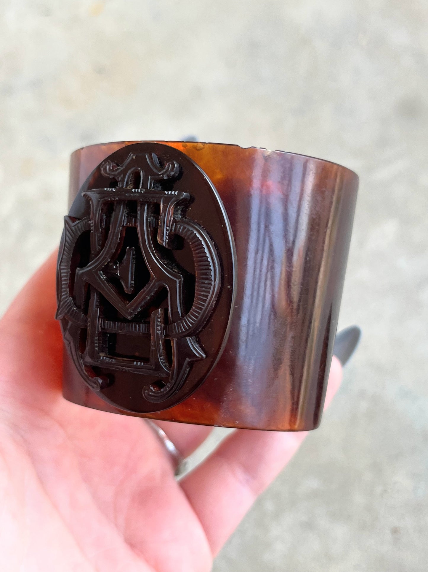 c. 1850s-1860s Tortoise Shell Cuff Bracelets