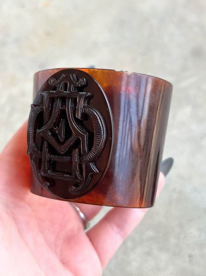 c. 1850s-1860s Tortoise Shell Cuff Bracelets