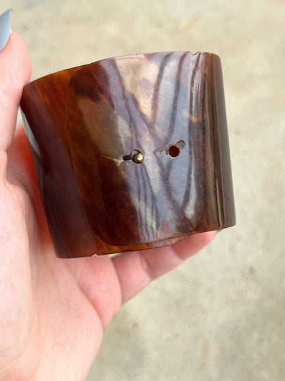 c. 1850s-1860s Tortoise Shell Cuff Bracelets