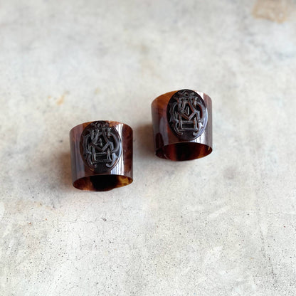 c. 1850s-1860s Tortoise Shell Cuff Bracelets