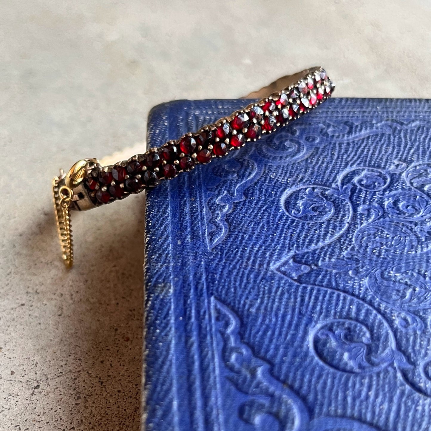 Late 19th c. Bohemian Garnet Bracelet