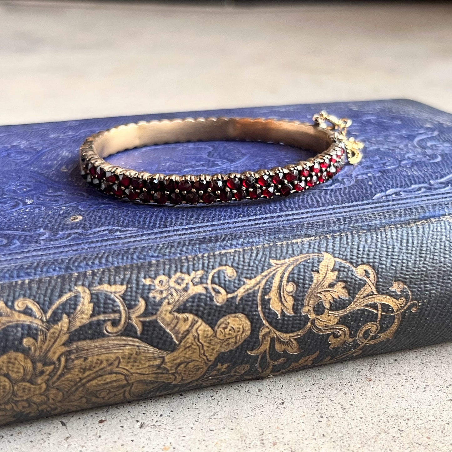 Late 19th c. Bohemian Garnet Bracelet