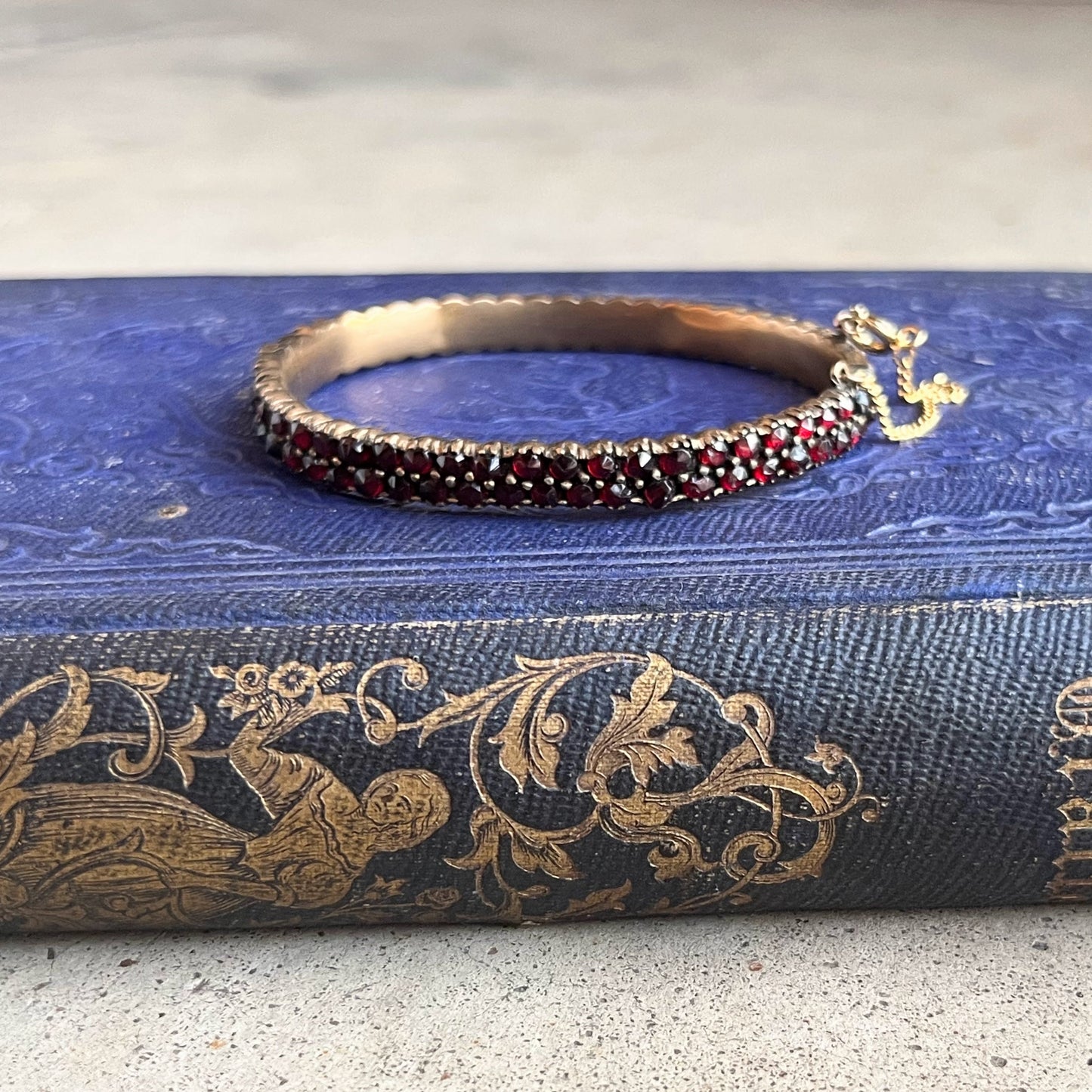 Late 19th c. Bohemian Garnet Bracelet