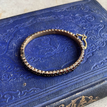 Late 19th c. Bohemian Garnet Bracelet