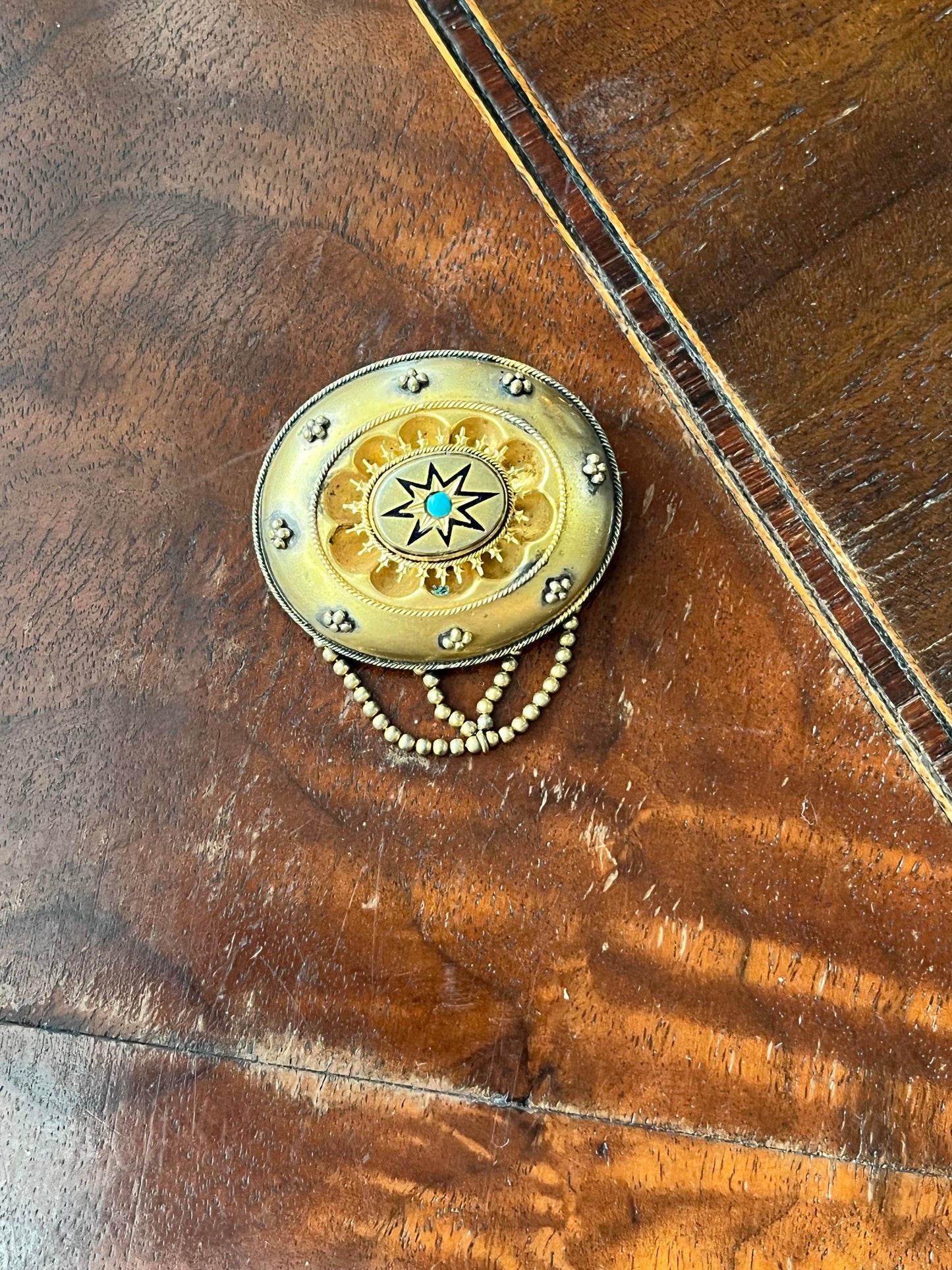 c. 1870s Prince of Wales Hair Brooch