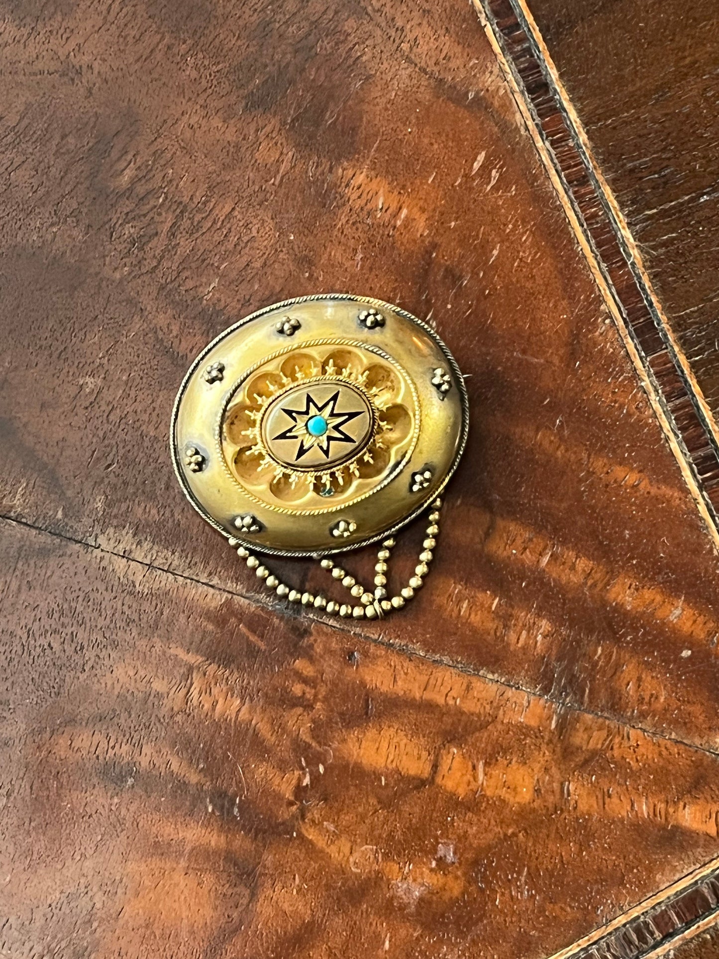 c. 1870s Prince of Wales Hair Brooch