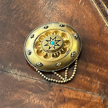 c. 1870s Prince of Wales Hair Brooch