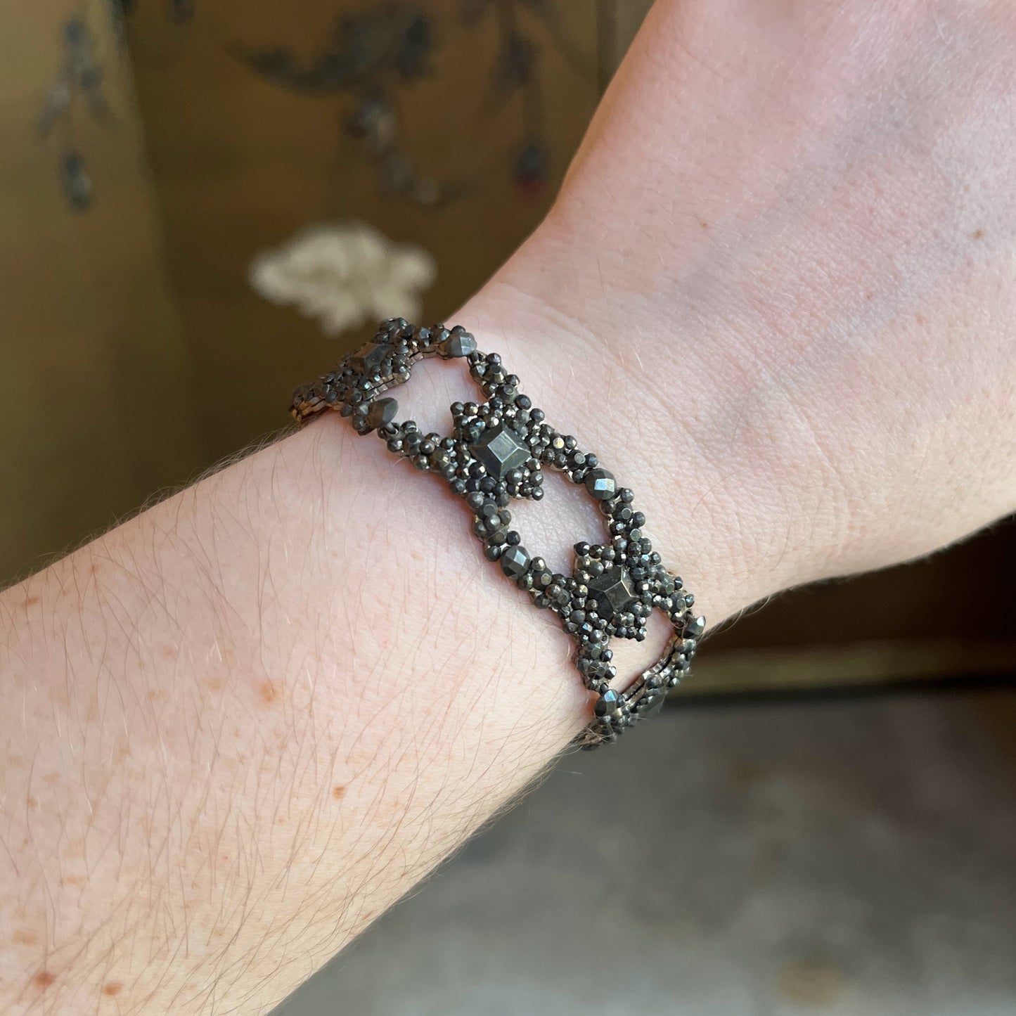 19th c. Cut Steel Bracelet