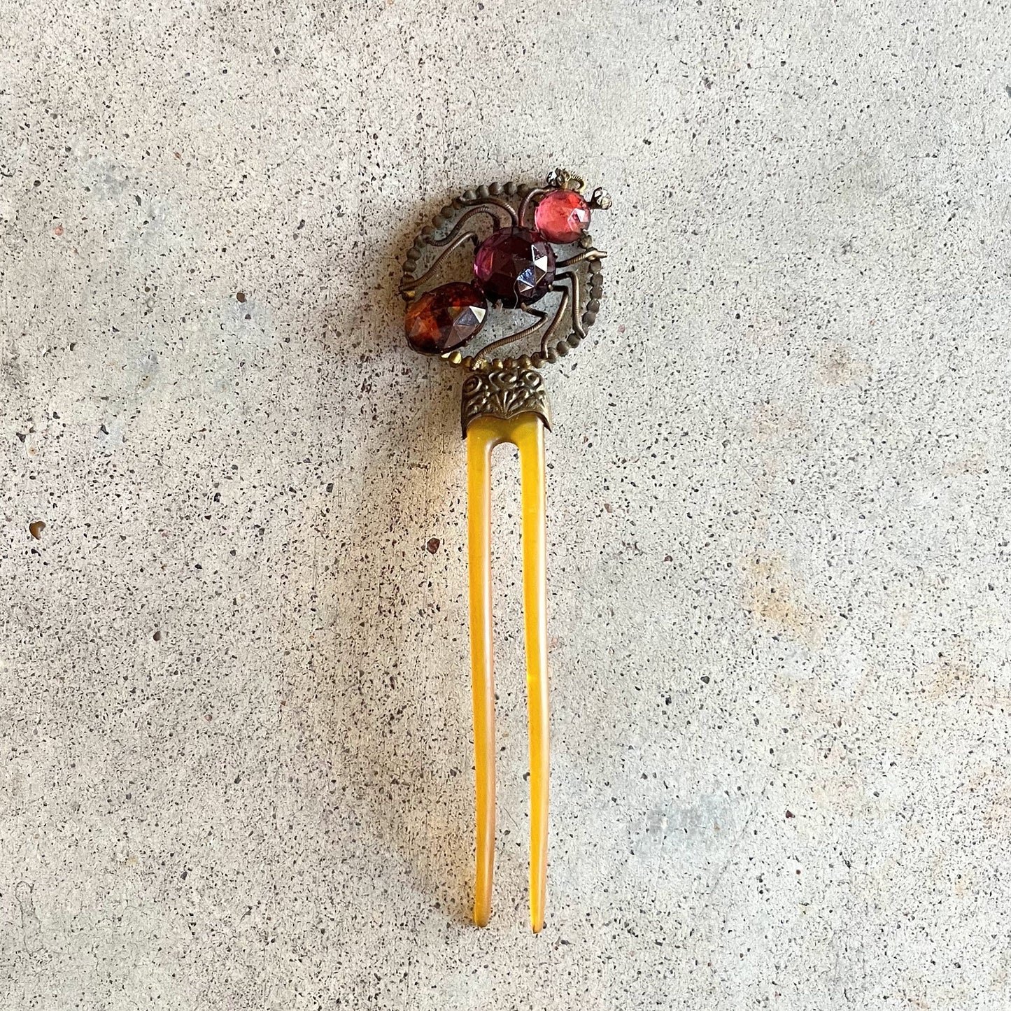 c. 1890s-1900s Spider Hair Comb