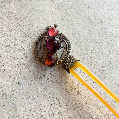 c. 1890s-1900s Spider Hair Comb