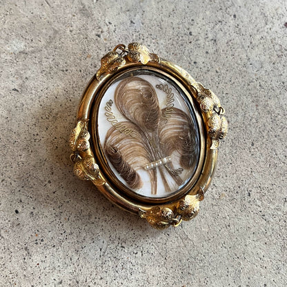 c. 1870s-1880s Prince of Wales Swivel Brooch + Pendant