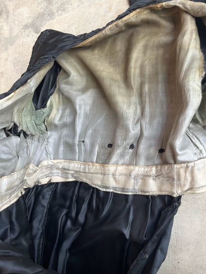 c. 19-Teens Black Silk Dress | Study + Display
