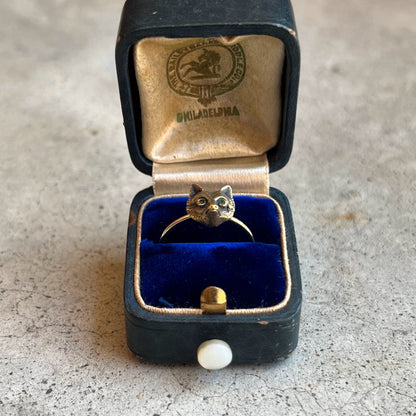 c. Early 1900s 14k Gold Fox Conversion Ring
