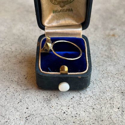 c. Early 1900s 14k Gold Fox Conversion Ring