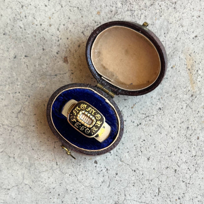 19th c. 14k Gold "In Memory Of" Conversion Ring