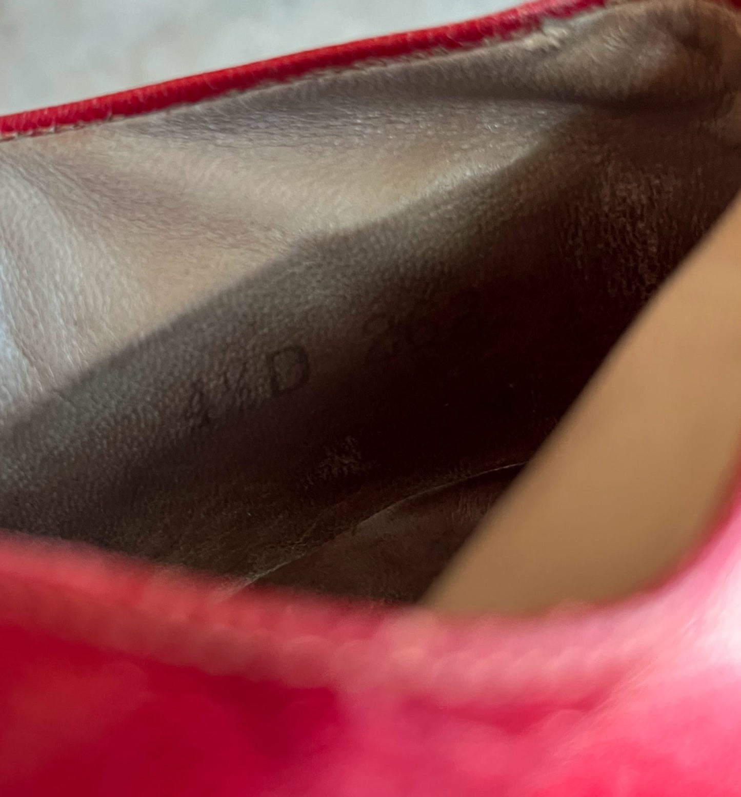 c. 1890s Red Leather Oxfords