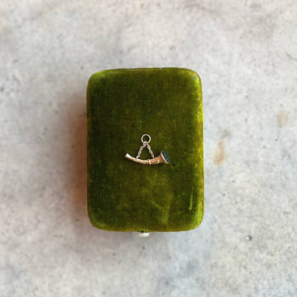 Mid-19th c. Horn Bloodstone Fob