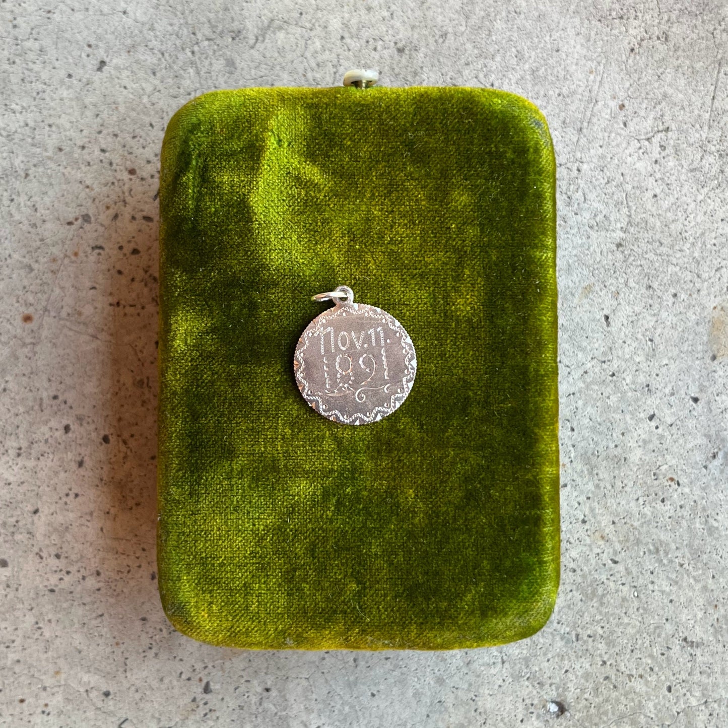 1891 Silver Plated Pendant