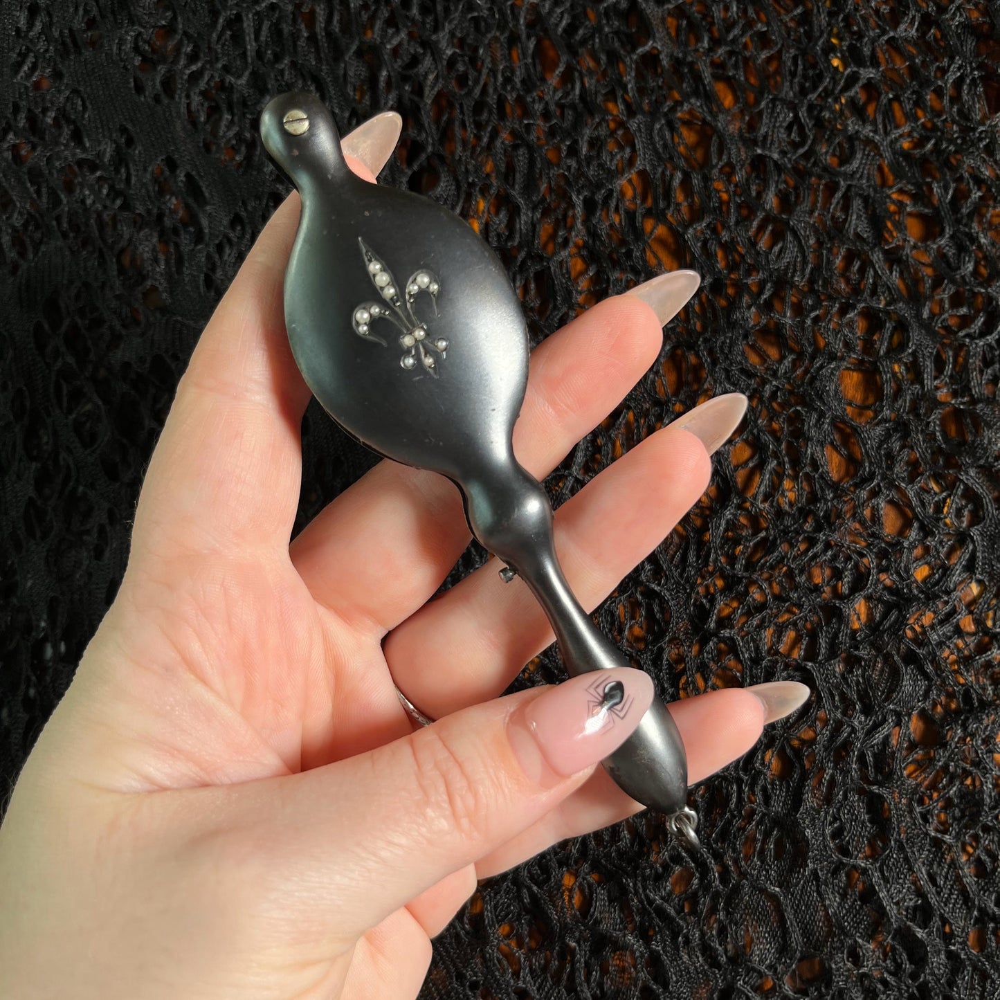 Early 20th c. Gunmetal Lorgnette