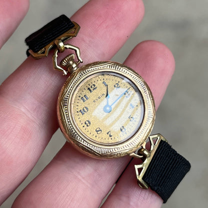 RESERVED | c. 1910s 14k Gold Lady Elgin Watch