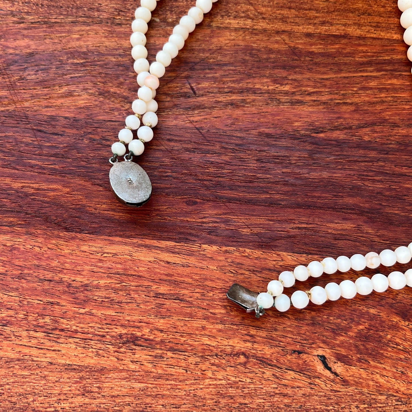 Late 19th-Early 20th c. Angel Skin Coral Bead Necklace