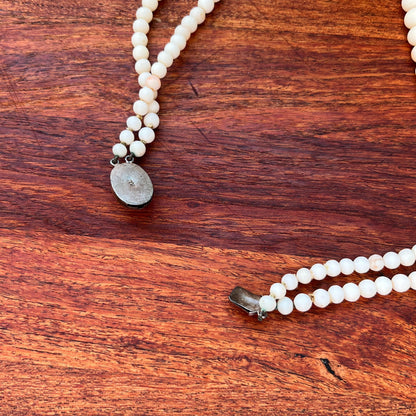 Late 19th-Early 20th c. Angel Skin Coral Bead Necklace