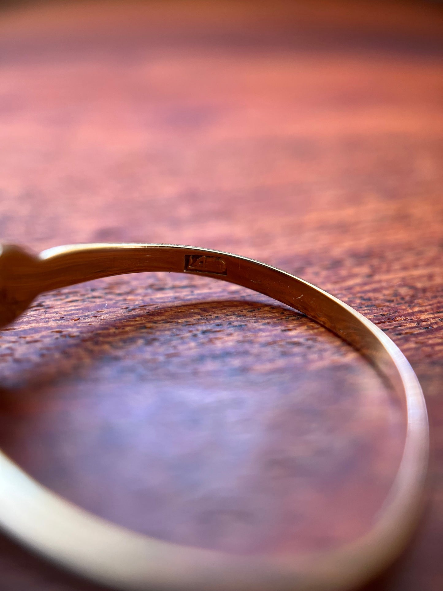 c. 1900s 14k Gold Opal + Seed Pearl Ring