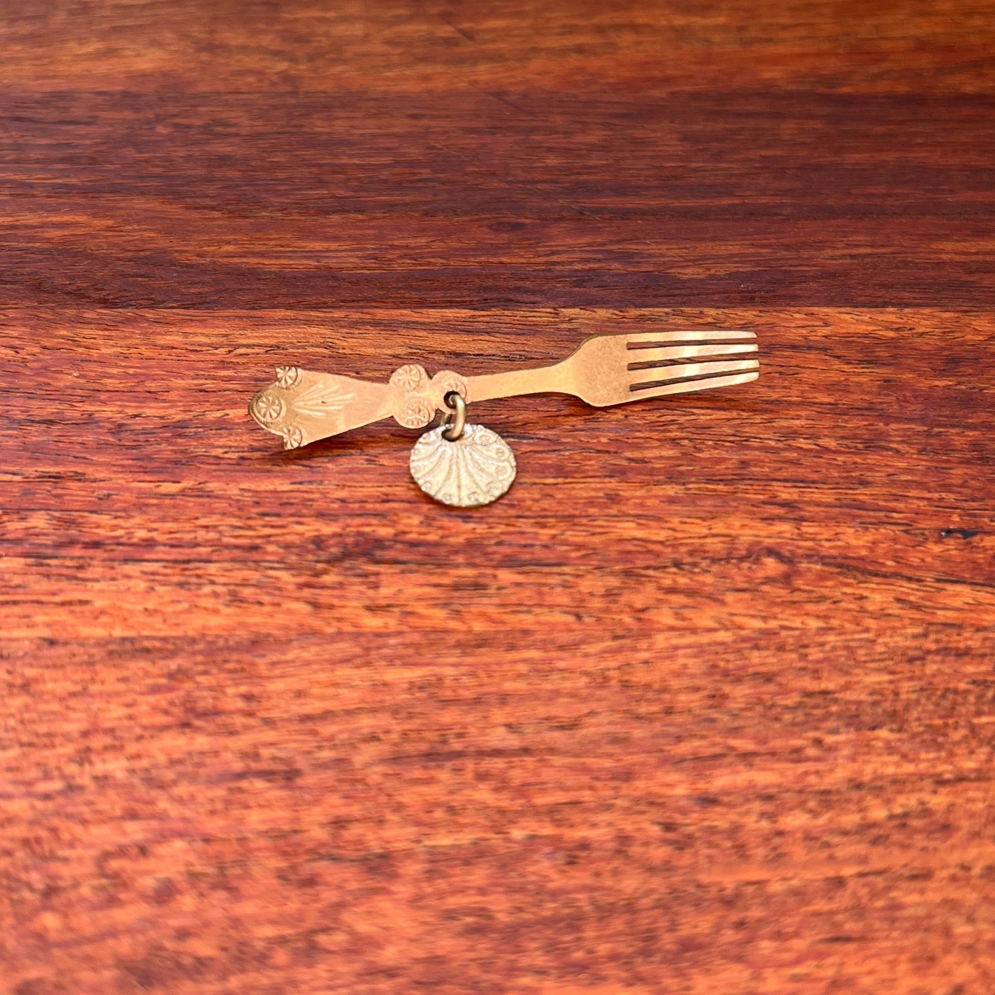 c. 1910s-1920s Fork + Shell Brooch