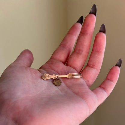 c. 1910s-1920s Fork + Shell Brooch