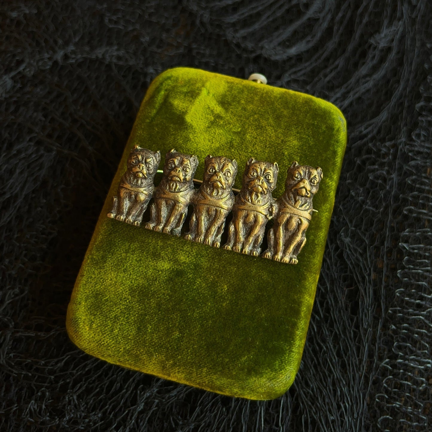 c. 1890s Dog Brooch