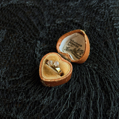 c. 1890s-1900s 10k Gold Toi et Moi Moonstone Ring