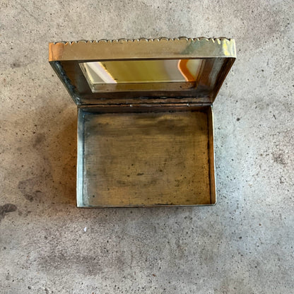19th c. Striped Agate + Rock Crystal Box