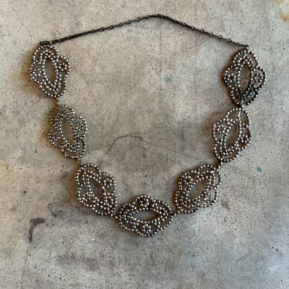 Late 19th-Early 20th c. Cut Steel Necklace