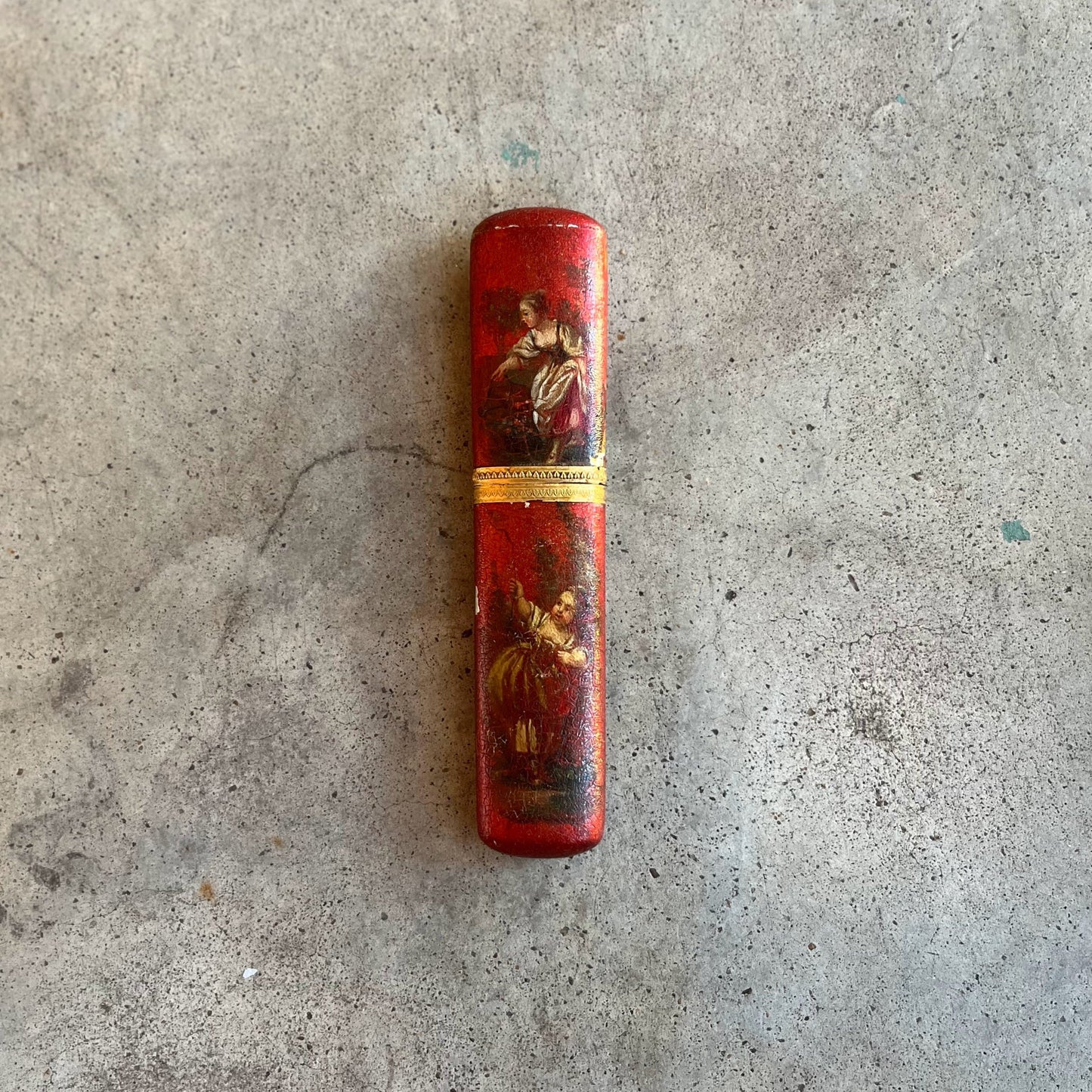 18th c. Hand Painted Eyeglasses Case