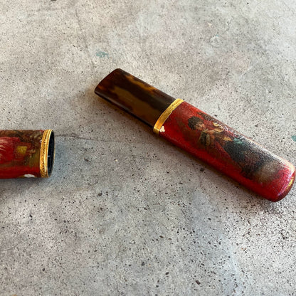 18th c. Hand Painted Eyeglasses Case