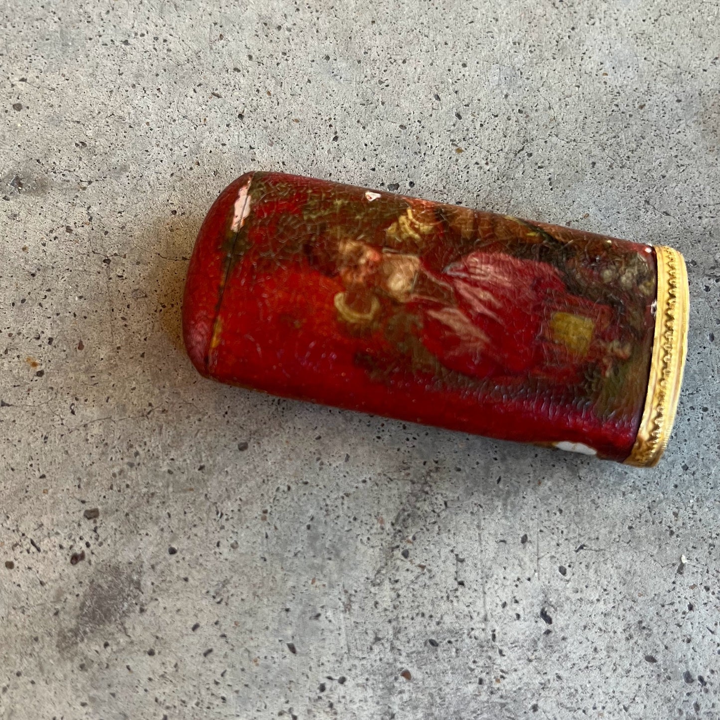 18th c. Hand Painted Eyeglasses Case