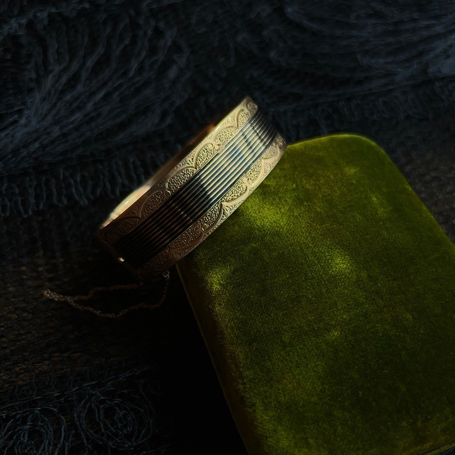 c. 1880s 14k Gold Hinged Cuff Bracelet