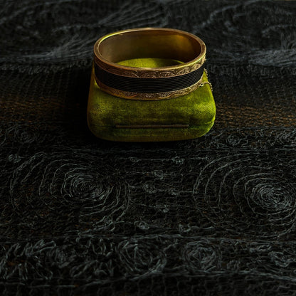 c. 1880s 14k Gold Hinged Cuff Bracelet