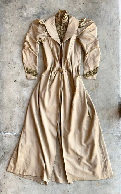 c. 1890s Silk Tea Gown