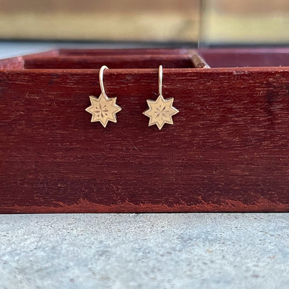 c. 1890s-1900s Star Earrings