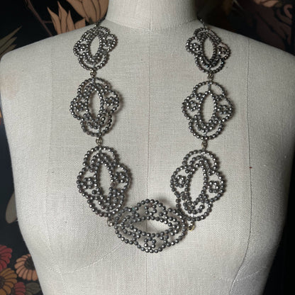 Late 19th-Early 20th c. Cut Steel Necklace