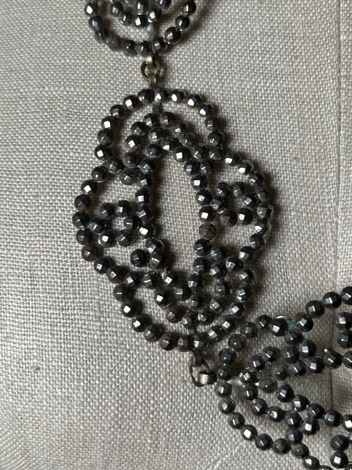 Late 19th-Early 20th c. Cut Steel Necklace