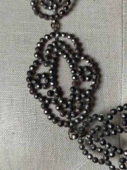 Late 19th-Early 20th c. Cut Steel Necklace