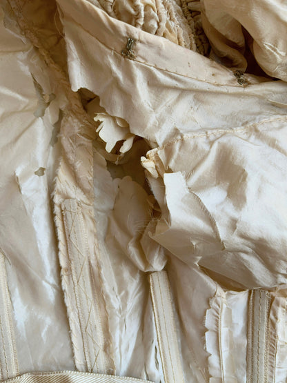 c. 1900s Cream Silk Dress