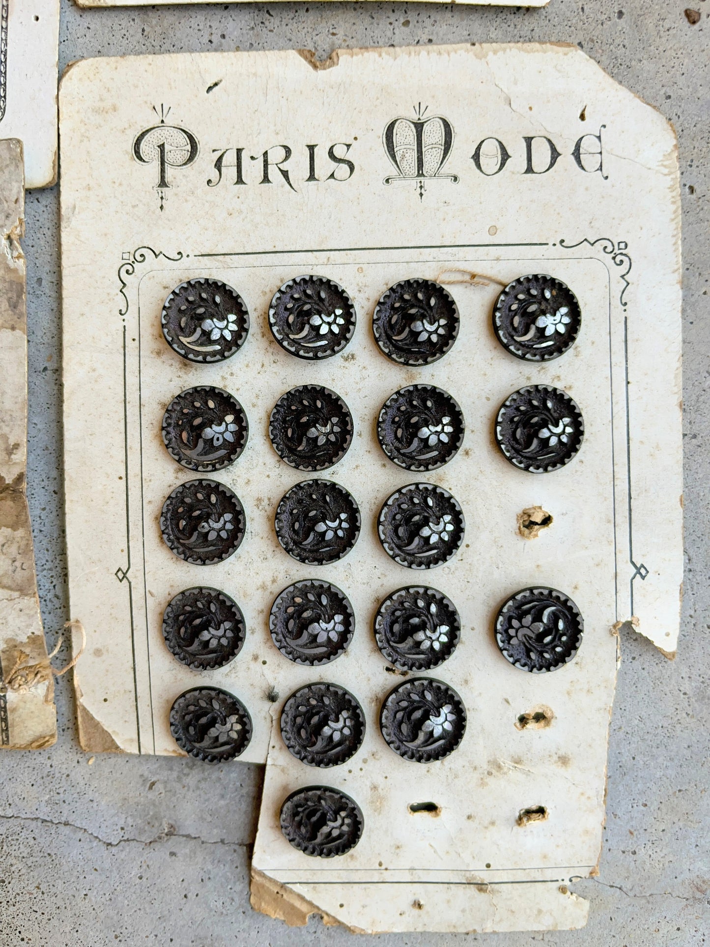 Large Lot of Antique Buttons + Notions 500+ Pcs