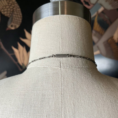 19th c. Cut Steel Choker Necklace