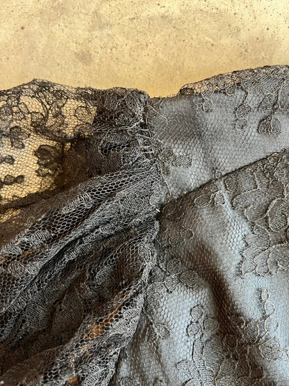 c. 1890s Black Lace Bodice