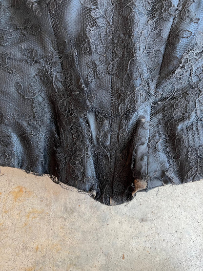 c. 1890s Black Lace Bodice