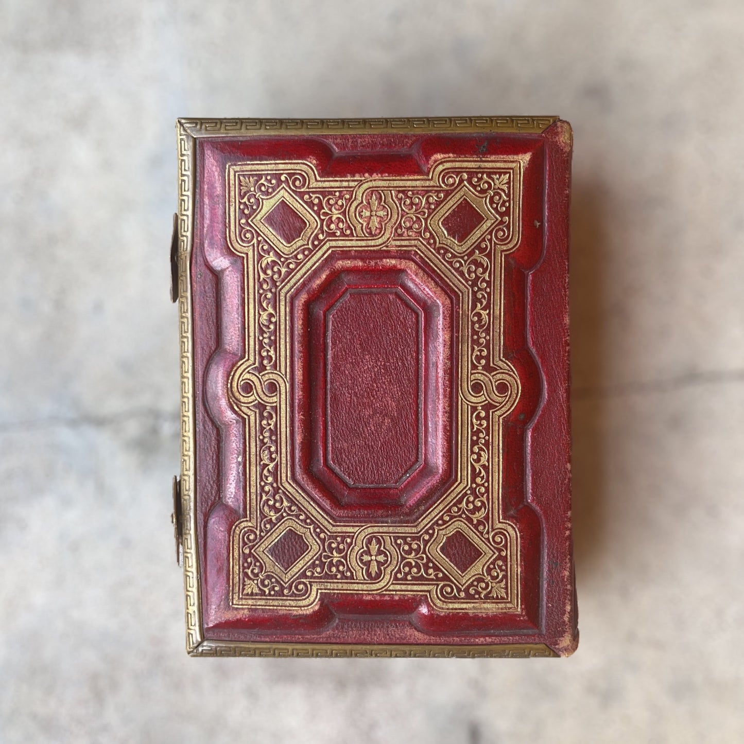 c. 1860s Leatherbound Photo Album w/ 49 Photographs