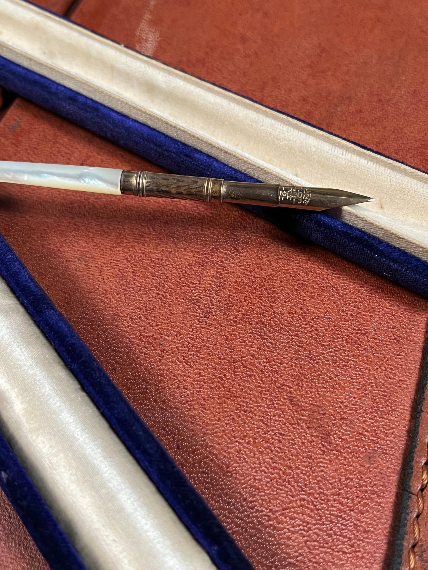RESERVED | Mabie Todd & Co. Mother of Pearl Dip Pen